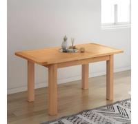 Clarion Oak 4-6 Seater Extending Dining Table - 120cm-153cm