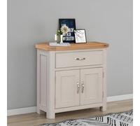 Clarion Oak and Grey 2 Door Compact Sideboard - 80cm