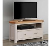 Clarion TV Unit - 1 Drawer - Corner - Oak and Grey