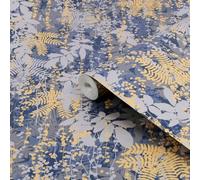 Clarissa Hulse Canopy French Navy Smooth Wallpaper