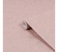 Clarissa Hulse Gypsophila Shell Pink & Rose Gold Effect Smooth Wallpaper