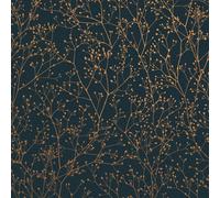 Clarissa Hulse Gypsophila Midnight & Copper Wallpaper