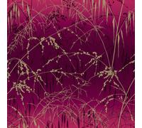Clarissa Hulse Meadow Grass Damson & Soft Gold Wallpaper