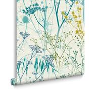 Clarissa Hulse Summer Border Verdigris Wallpaper