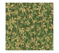Clarissa Hulse Virginia Creeper Basil & Gold Wallpaper | Green Leaves Design | Paste the Wall | Eco-Friendly