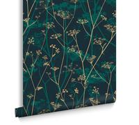 Clarissa Hulse Wild Chervil Wallpaper | Kingfisher & Gold