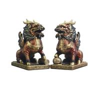 CLARISSABEL Home Decor Statues Copper Desktop Ornaments Handicrafts Copperware Chinese Style Home Living Room Study Decoration Handmade Statues Copper Ornaments(M)