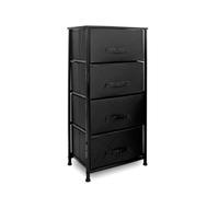 Clarisworld Drawers Storage Tower Dresser - Wood Top, Sturdy Steel Frame, Organizer Unit For Bedroom, Hallway, Entryway, Closets