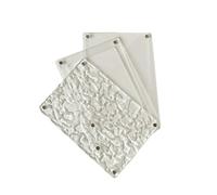 Clarities Acrylic Card Holder Features Waves Pattern Easy Reading Meetings Reception Counters Information Display Desktop Card Organizers Stand