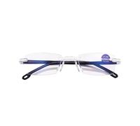 Clarity Blue Glasses - Anti Glare Auto Focus Self Adjusting Lens, Lightweight Frame Eyewear Reading Computer Spectacle, UV Protection Flexible Spring Hinge Optical Aid Vision Wear