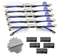 Clarity Blue Glasses for Men/Women, Clarity Blue Light Glasses, Automatic Adjustment Eye Glass, Anti-Glare Protection Glasses (5PCS)