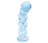 Clarity - Braided Glass Dildo (Clear)