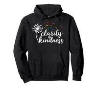 Clarity Is Kindness Dandelion Script Floral Positivity Women Pullover Hoodie