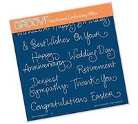 Clarity Stamps - Entwined Sentiments A5 Square Groovi Plate