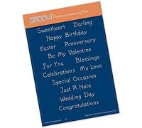 Clarity Stamps Essential Sentiments A6 Groovi Plate