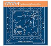 Clarity Stamps - Linda Williams' Away in A Manger - Christmas Treasures A5 Square Groovi Plate, Clear