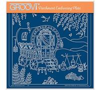 Clarity Stamps Linda Williams' Romany Caravan A5 Square Groovi Plate