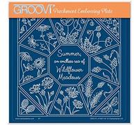 Clarity Stamps Linda Williams' Sea of Wildflowers Meadows - Easy Layout A5 Square Groovi Plate Y