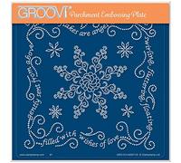Clarity Stamps - Linda Williams' Snowflake Kisses - Christmas Treasures A5 Square Groovi Plate