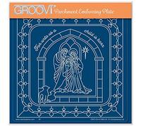 Clarity Stamps - Linda Williams' Window of Hope - Christmas Treasures A5 Square Groovi Plate