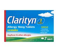Clarityn 10mg Allergy Tablets - Non-Drowsy, 7 Tablets, 1 Tablet Daily