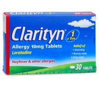 Clarityn Allergy Tablets, 10mg Loratadine, Hayfever Relief, Pack of 30, 1 months Supply