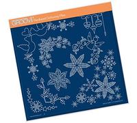 Claritystamp Tina's Christmas #2 A4 Square Groovi Parchment Embossing Plate