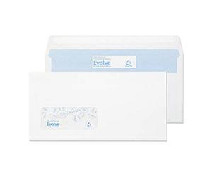 Clark Blake Environmental - Biodegradable & Recycled Envelopes (110 X 220mm) - Pack Of 1000 - Thickness 90Gsm - Self Seal - Fsc