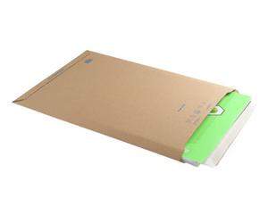 Clark Blake Purely Packaging 353 X 250 mm Corrugated Envelopes Plastic Free Peel & Seal Tamper Evident Recycled (Pce40) Brown Kraft -