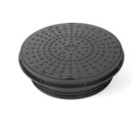 Clark-Drain 320mm Manhole Inspection Chamber, Underground Drainage Manhole, 5-Intel Base (Round Cover with Frame)