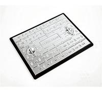 Clark Drain 600 x 450mm Galvanised S/S Pedestrian 2.5T Manhole Cover PC6AG