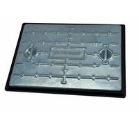 Clark Drain 600mm X 450mm 25 Tonne Galvanised Steel Manhole Cover & Frame Pc6Eg Overall Size Including Frame Is 663mm X 513mm