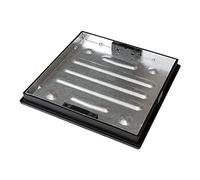 Clark Drain CD 450SR/46SL 450mm X 450mm X 46mm Deep Recessed Square to Round Manhole Cover (Overall Size Including Frame is 580mm x 580mm x 54mm) DELIVERIES TO MAINLAND UK ONLY