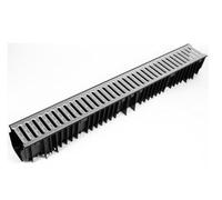 Clark Drain CD415 Storm Drainage Channel with Galvanised Grate - 1 metre