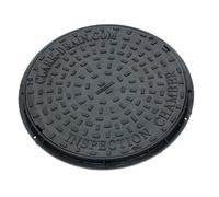 Clark Drain Cd452 Inspection Chamber Duallock Plastic Solid Top Manhole Cover & Frame 550mm(Diameter) 3.5T