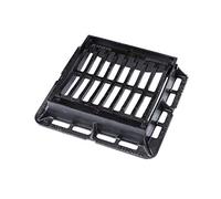 Clark Drain CD60 DDI KMC Gully Grate & Frame Clear Opening 302mm x 302mm x 75mm Overall Size 400mm x 362mm C250 Hinged Ductile Iron
