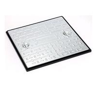 Clark Drain Galvanised Pressed Top Single Seal Manhole Cover & Frame (25T, 600x450mm)
