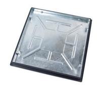 Clark Drain T16G3 Galvanised Steel Manhole Cover & Frame 5T Rectangle Access Panel Sealed Locked Drainage 600X600X43.5mm