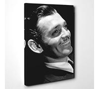 Clark Gable Canvas Print | Gallery Wrapped 30mm Frame Wall Art | 30x20 inches | Ready to Hang | Modern Picture | Living Room Bedroom Lounge Office