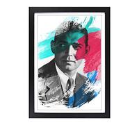 Clark Gable Head Shot V2 Framed Print | A2 Black Framed Wall Art | Ready to Hang | Modern Nature Picture | Living Room Bedroom Lounge Office