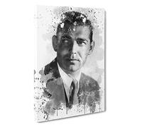 Clark Gable Head Shot V3 Canvas Print | Gallery Wrapped 30mm Frame Wall Art | 30x20 inches | Ready to Hang | Modern Picture | Living Room Bedroom Lounge Office