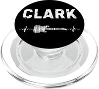 Clark Guitar Heartbeat Music Guitarist Retro Vintage PopSockets PopGrip for MagSafe