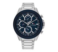 Clark Stainless Steel Blue Dial Mens Watch