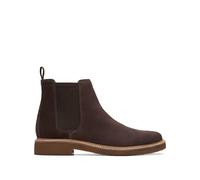 Clarkdale Easy Chelsea Boots in Suede Dark Brown