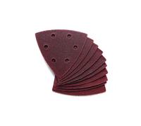 Clarke 10 Pack of 90mm Delta Triangle Hook and Loop Sanding Sheets - 120 Grit