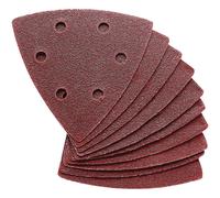 Clarke 10 Pack of 90mm Delta Triangle Hook and Loop Sanding Sheets - 60 Grit
