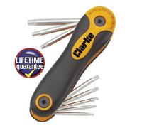 Clarke 1700541 Pro141 8 Piece Torx Key Set