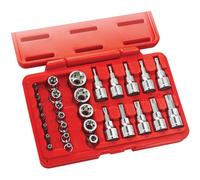 Clarke 1700762 Pro356 29 Piece 3/8 & 1/4 Drive Socket & Bit Set