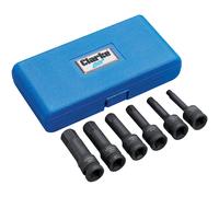Clarke 1800356 Cis12/6Hb 6 Piece ½” Square Drive Hex Impact Sockets - Metric