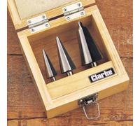 Clarke 1801382 Cht382 3 Piece Hss Tapered Drill Set